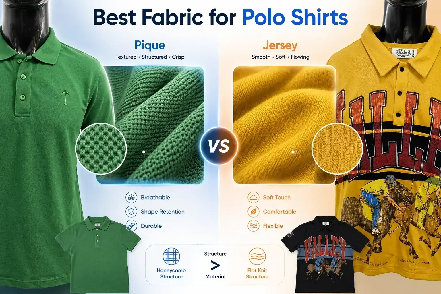 Best Fabric for Polo Shirts