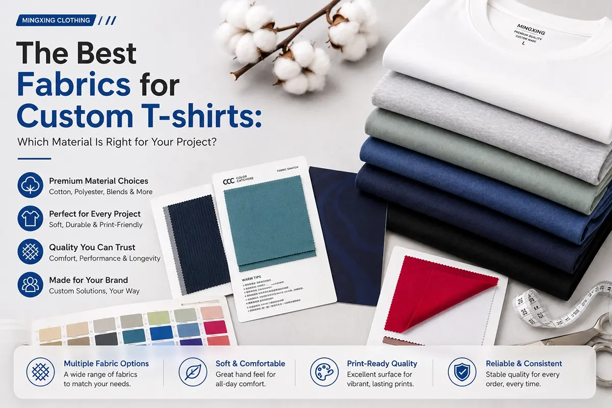 Best Fabrics for Custom T-shirt