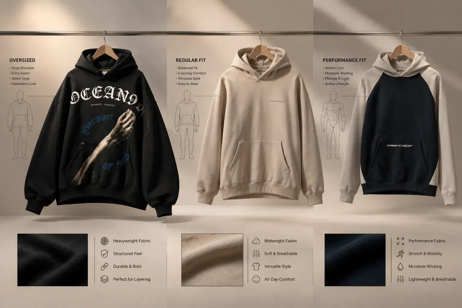 Matching Hoodie Type With Fabric