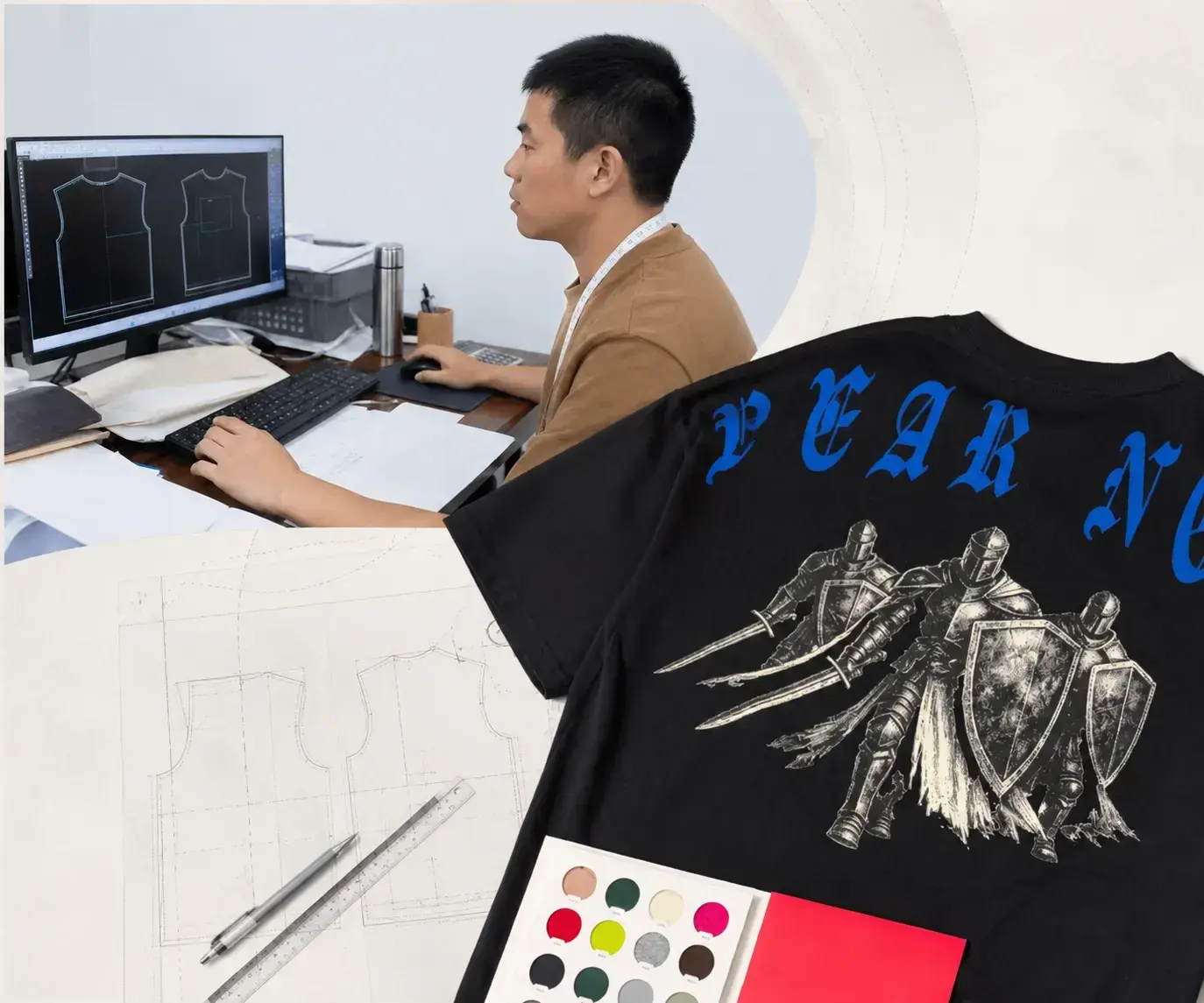 In-house clothing pattern development