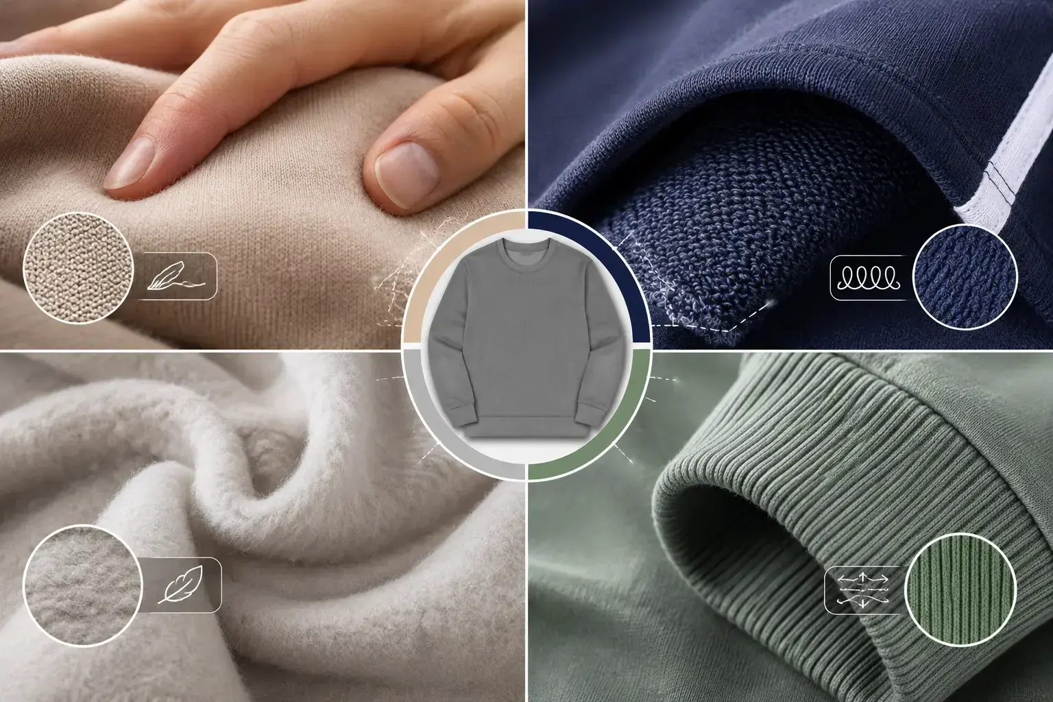sweatshirt comfort fabric texture details