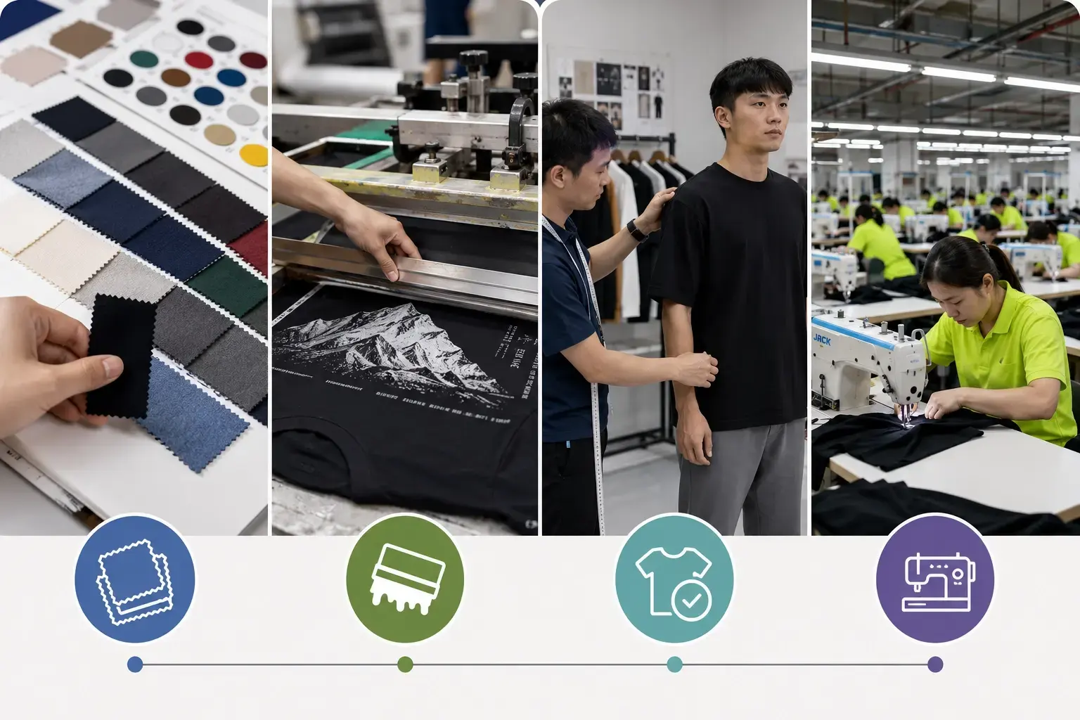 t-shirt manufacturing printing production
