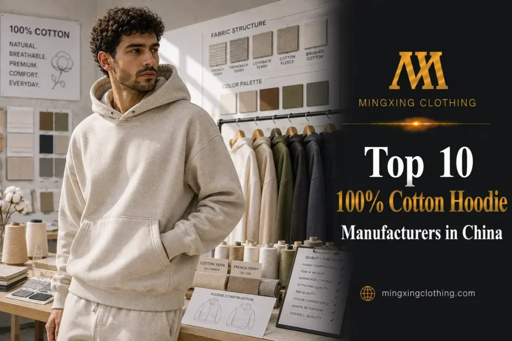 100% Cotton Hoodie Manufacturer
