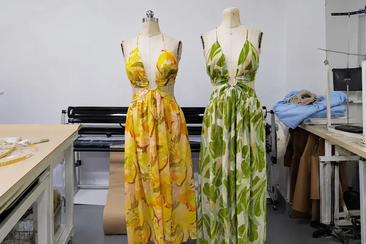 Pattern making and sample development for custom dresses