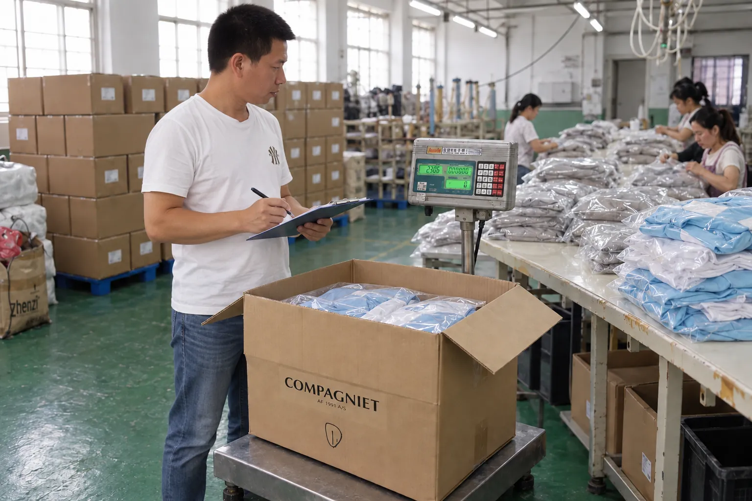 Garment packing preparation