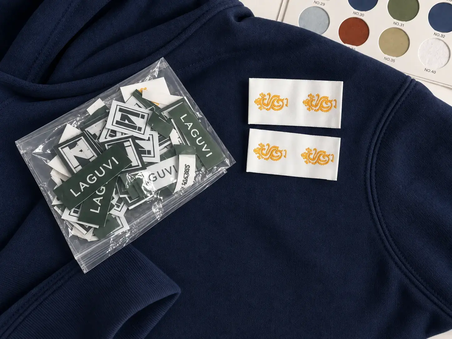 Clothing label samples