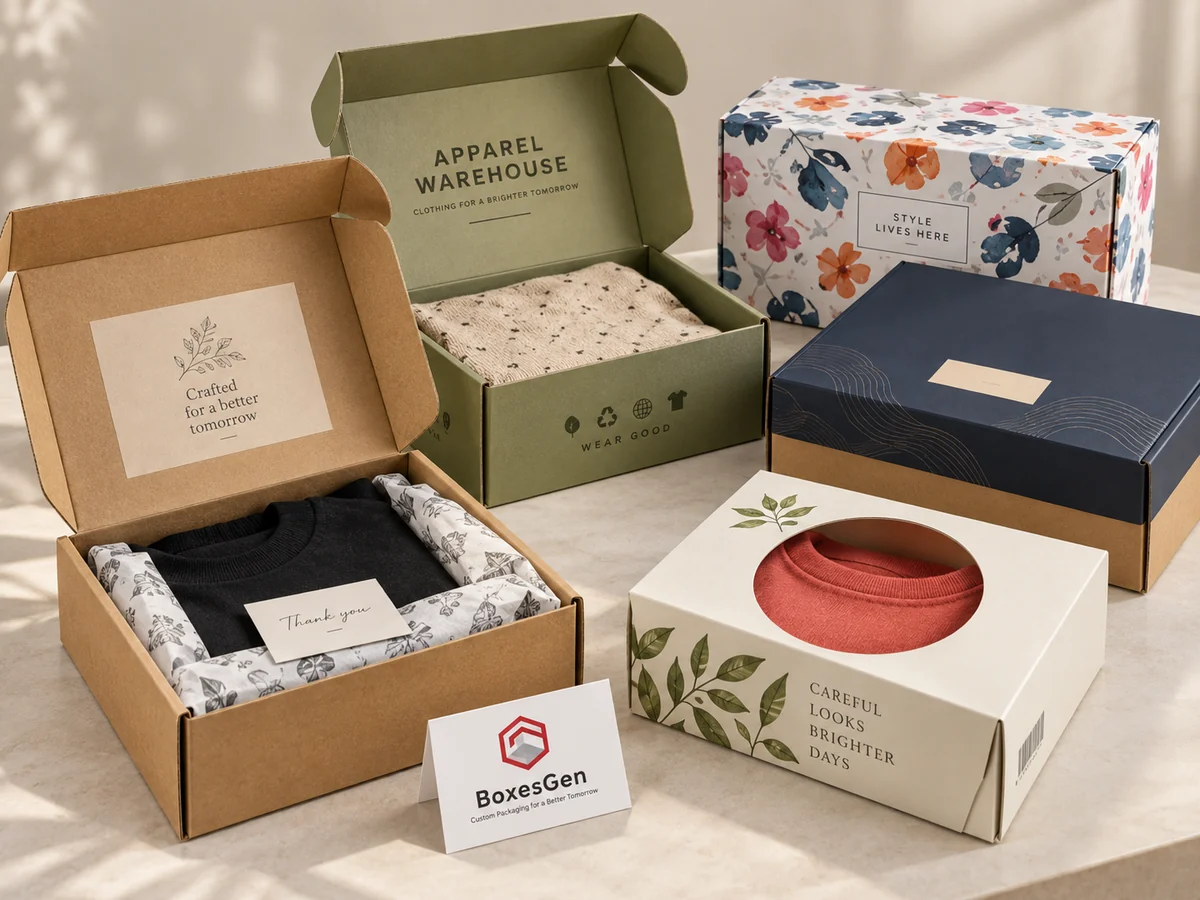 Garments prepared for packing